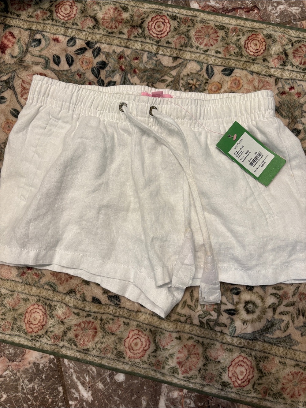 Lilly Pulitzer White Resort Beach Shorts